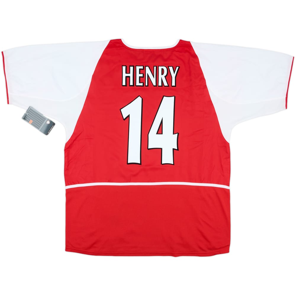 2002-04 Arsenal Home Shirt Henry #14 (XL)