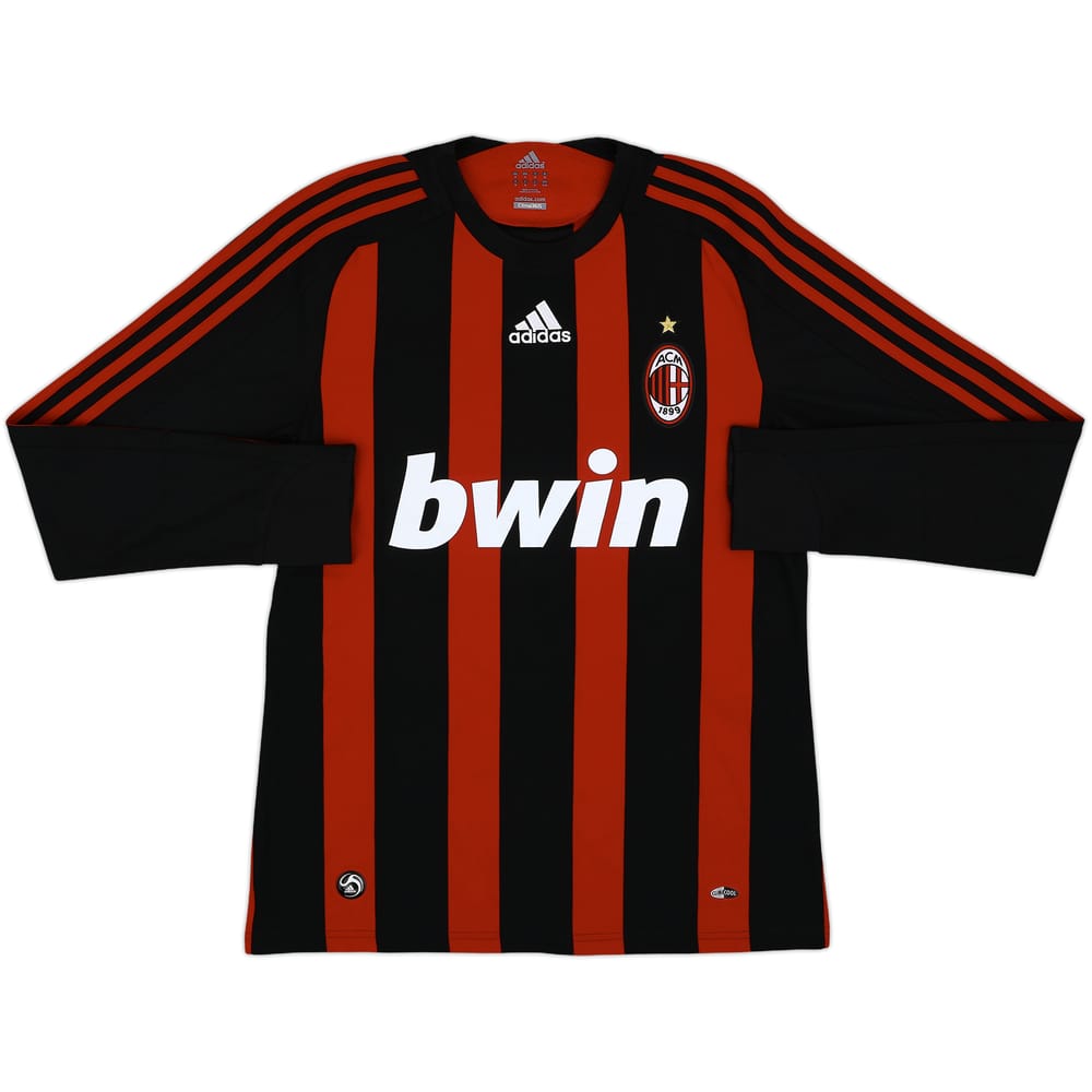 2008-09 AC Milan Home L/S Shirt Kaka #22 - 7/10 - (M)