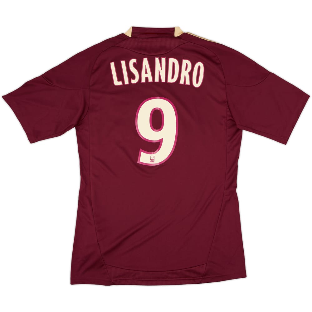 2010-11 Lyon Away Shirt Lisandro #9 (S)