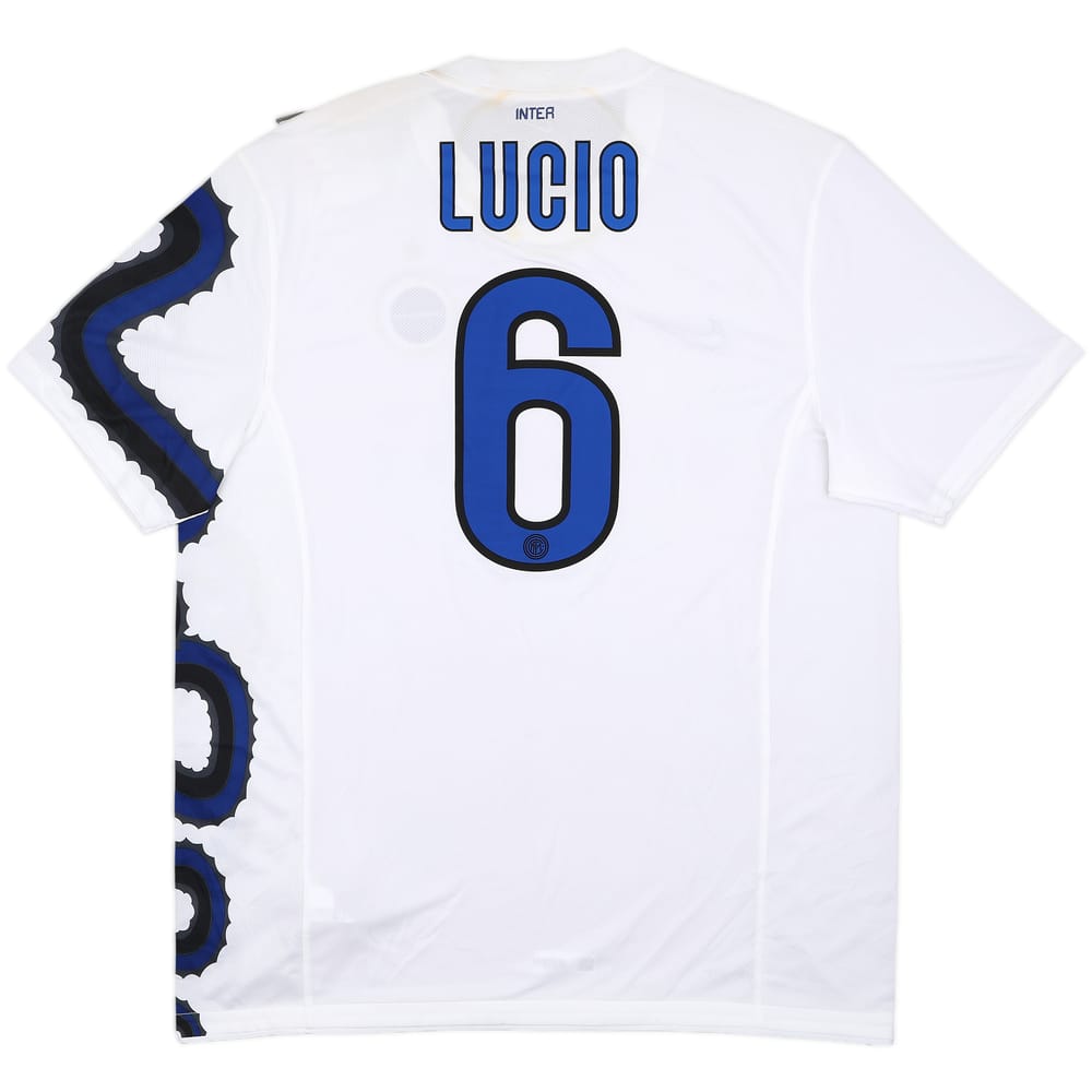 2010-11 Inter Milan Away Shirt Lucio #6 - 9/10 - (XL)