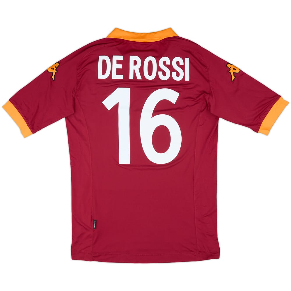 2012-13 Roma Home Shirt De Rossi #16 (XL)