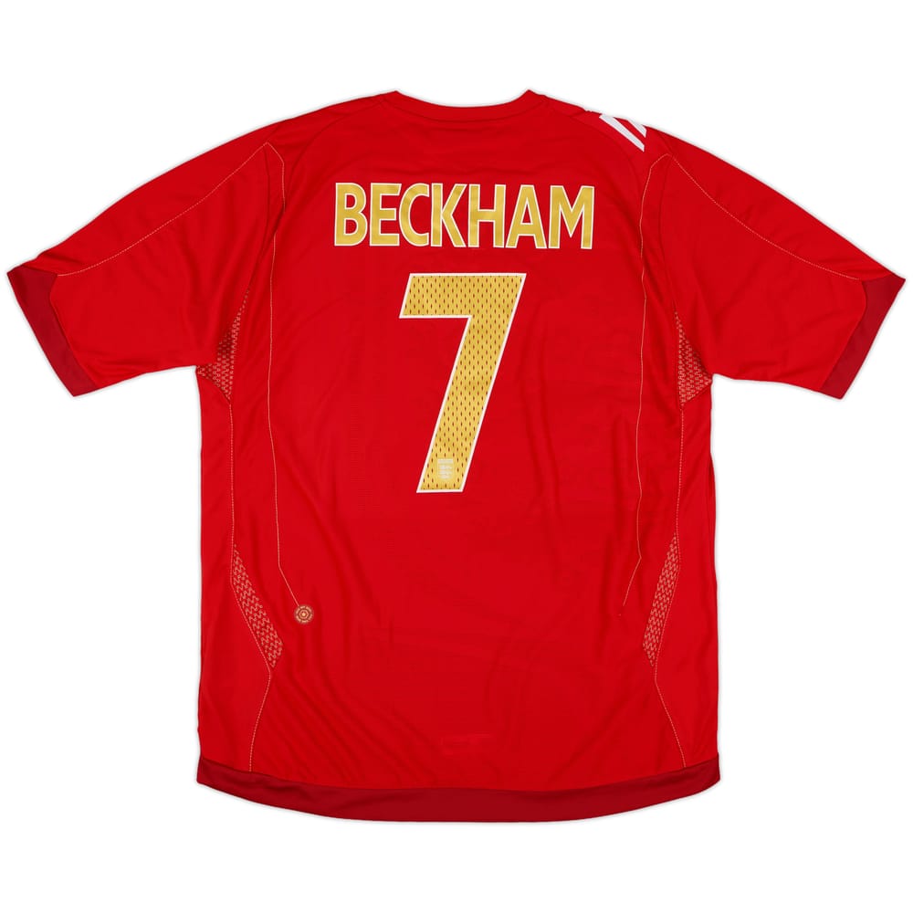 2006-08 England Away Shirt Beckham #7 (L)