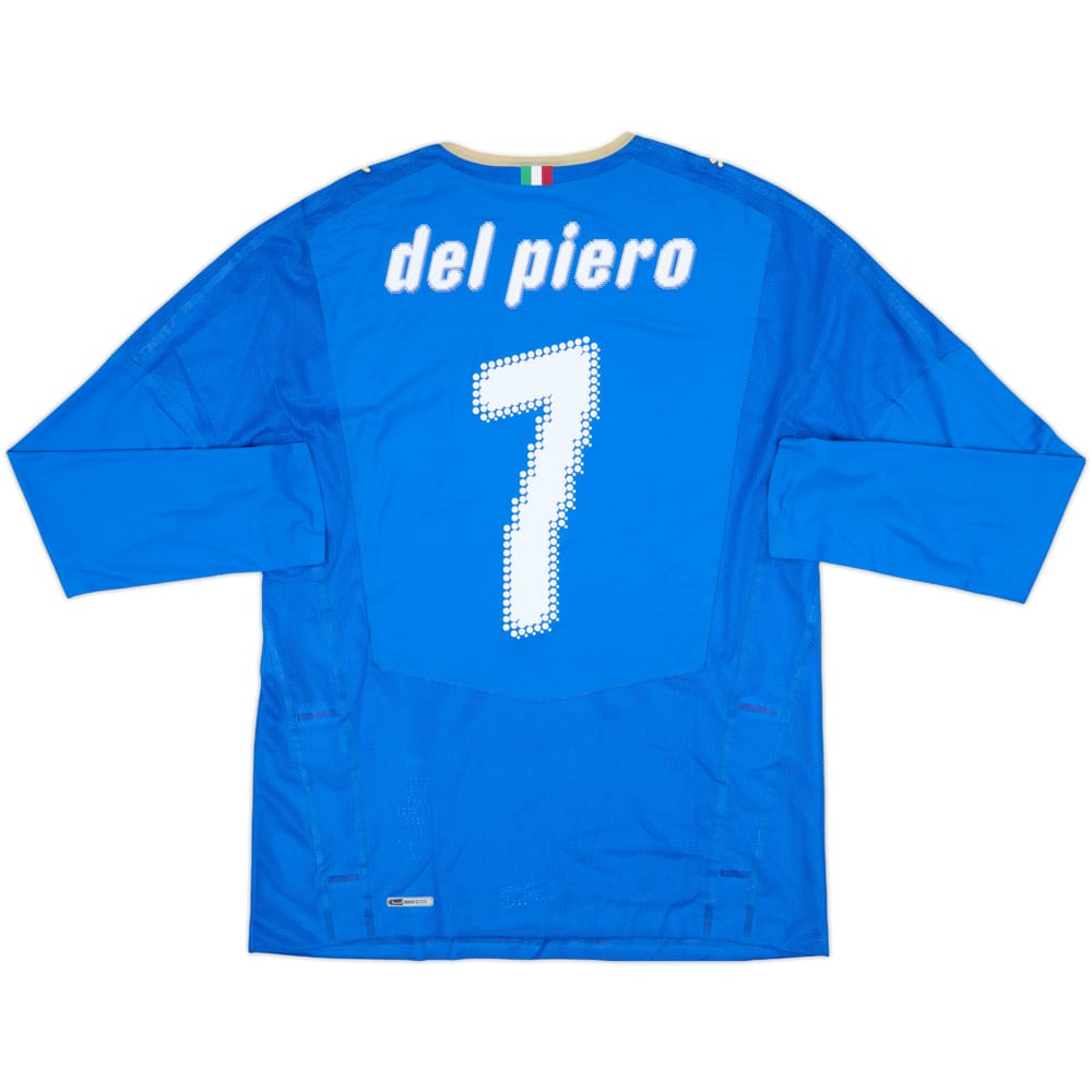 2007-08 Italy Player Issue Home L/S Shirt Del Piero #7 (XL)