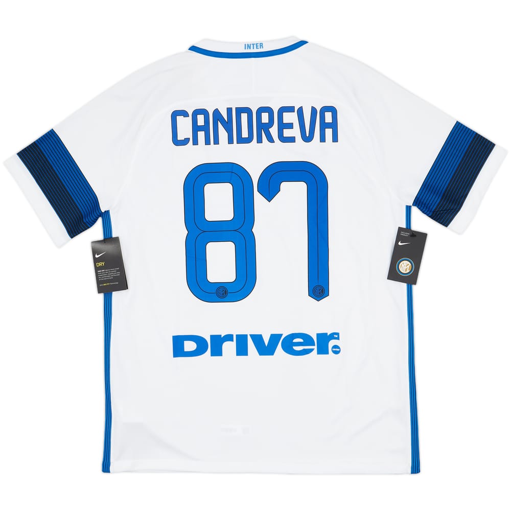 2016-17 Inter Milan Away Shirt Candreva #87 (L)