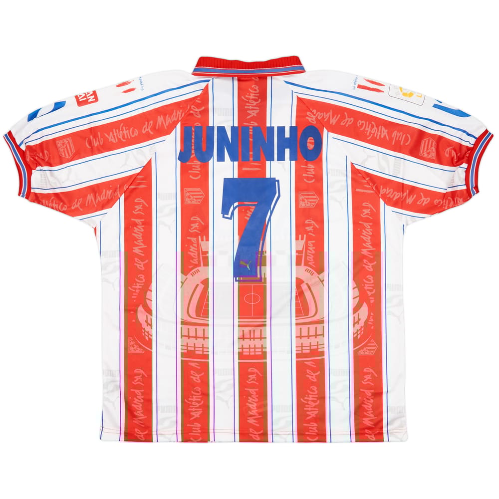 1996-97 Atletico Madrid Home Shirt Juninho #7 (XL)