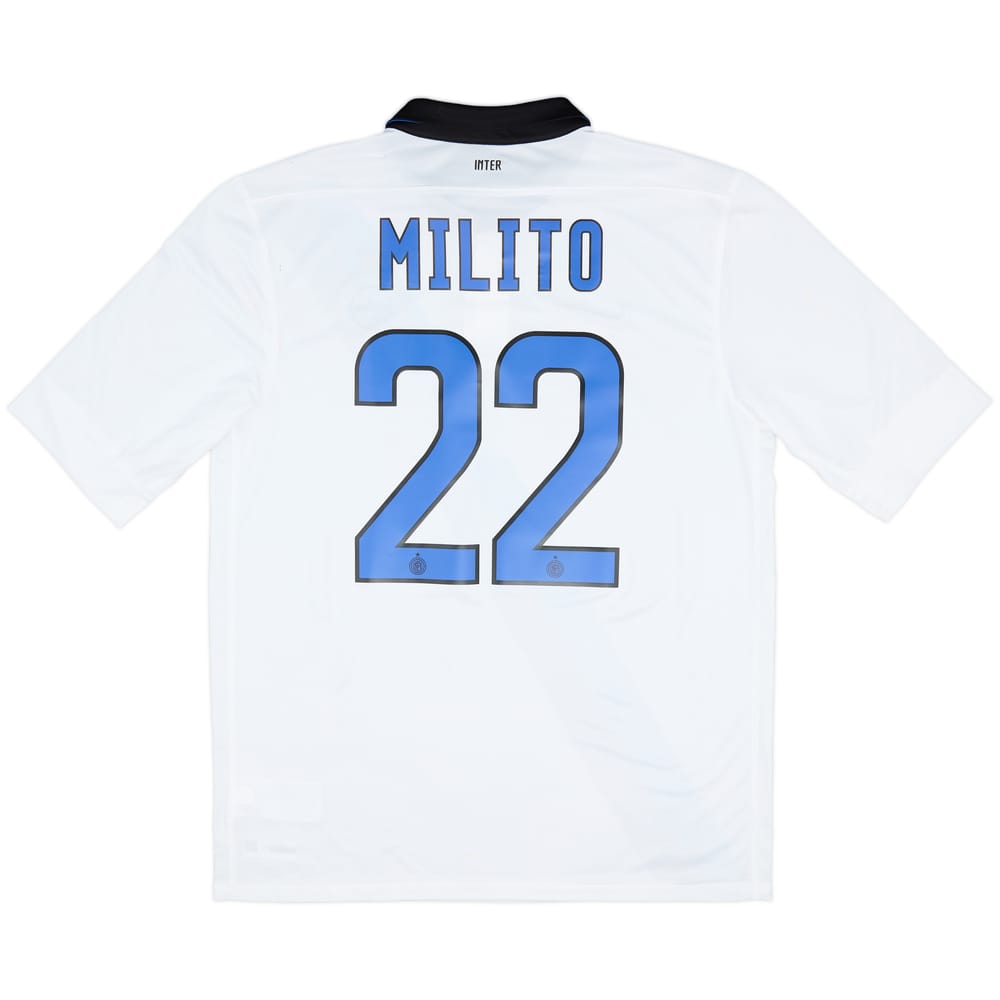 2011-12 Inter Milan Away Shirt Milito #22 (L)