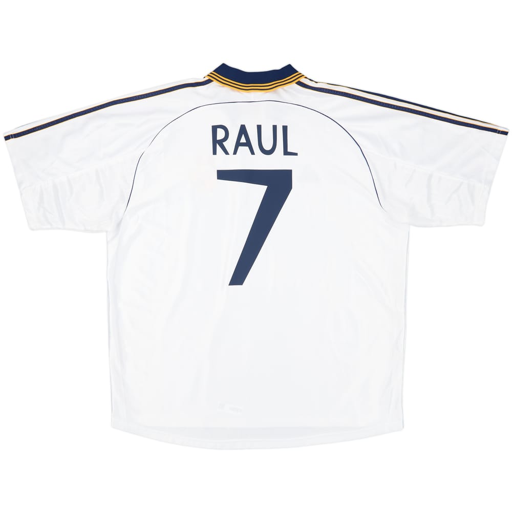 1998-00 Real Madrid Home Shirt Raul #7 (XL)