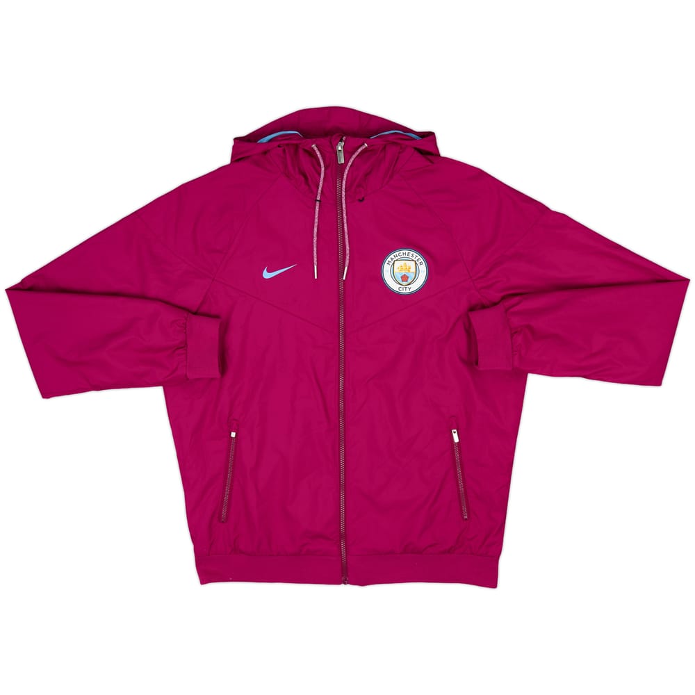 2017-18 Manchester City Nike Hooded Track Jacket - 10/10 - (M)