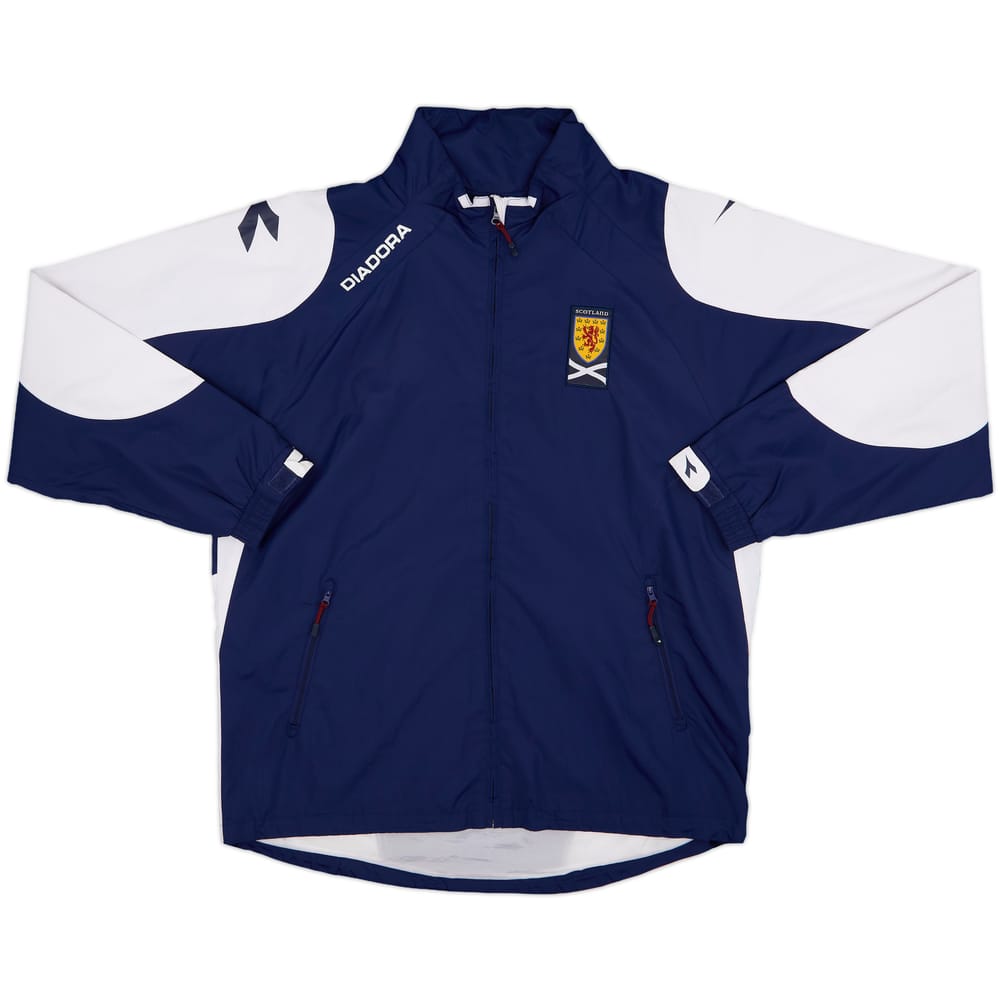 2005-06 Scotland Diadora Hooded Rain Jacket - 8/10 - (L)