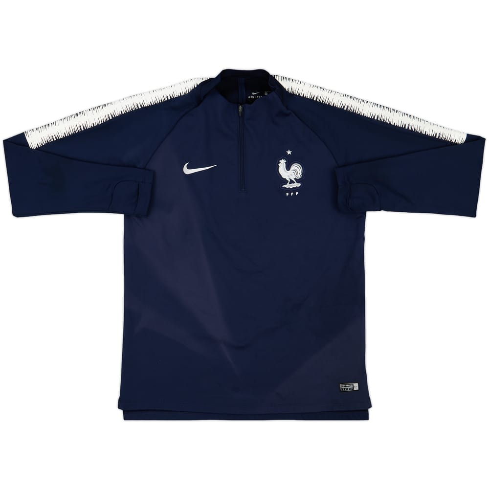 2018-19 France Nike 1/4 Zip Training Top - 6/10 - (M)