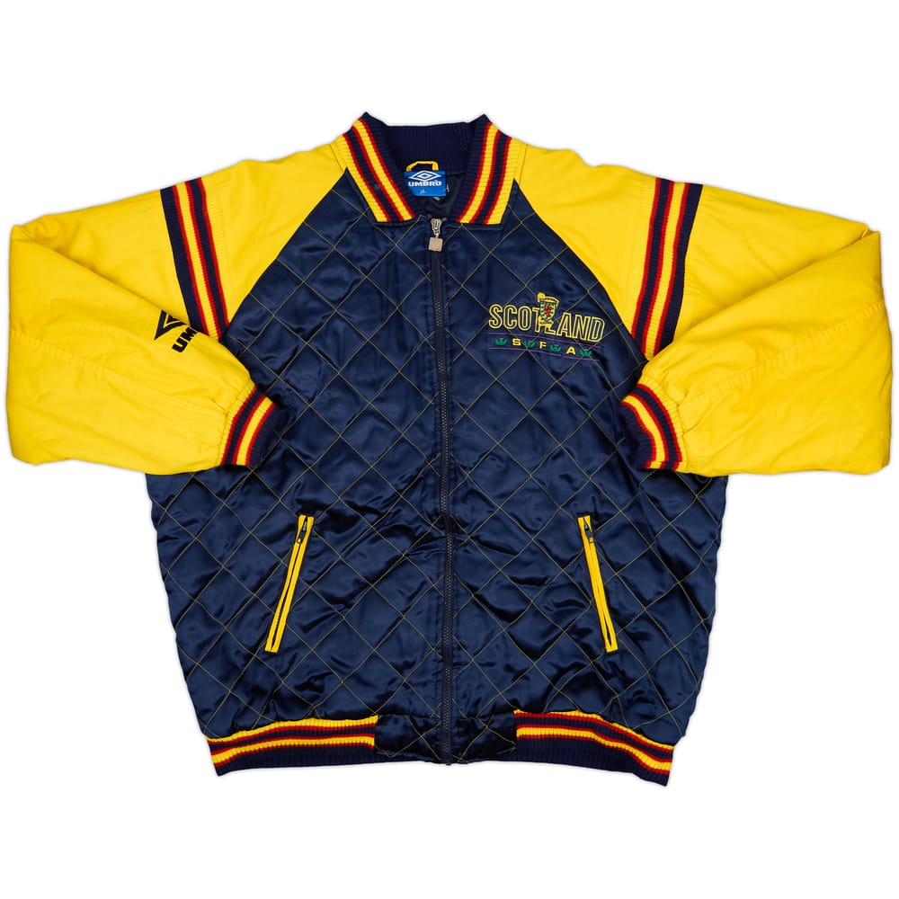 1994-96 Scotland Umbro Padded Track Jacket - 8/10 - (XL)