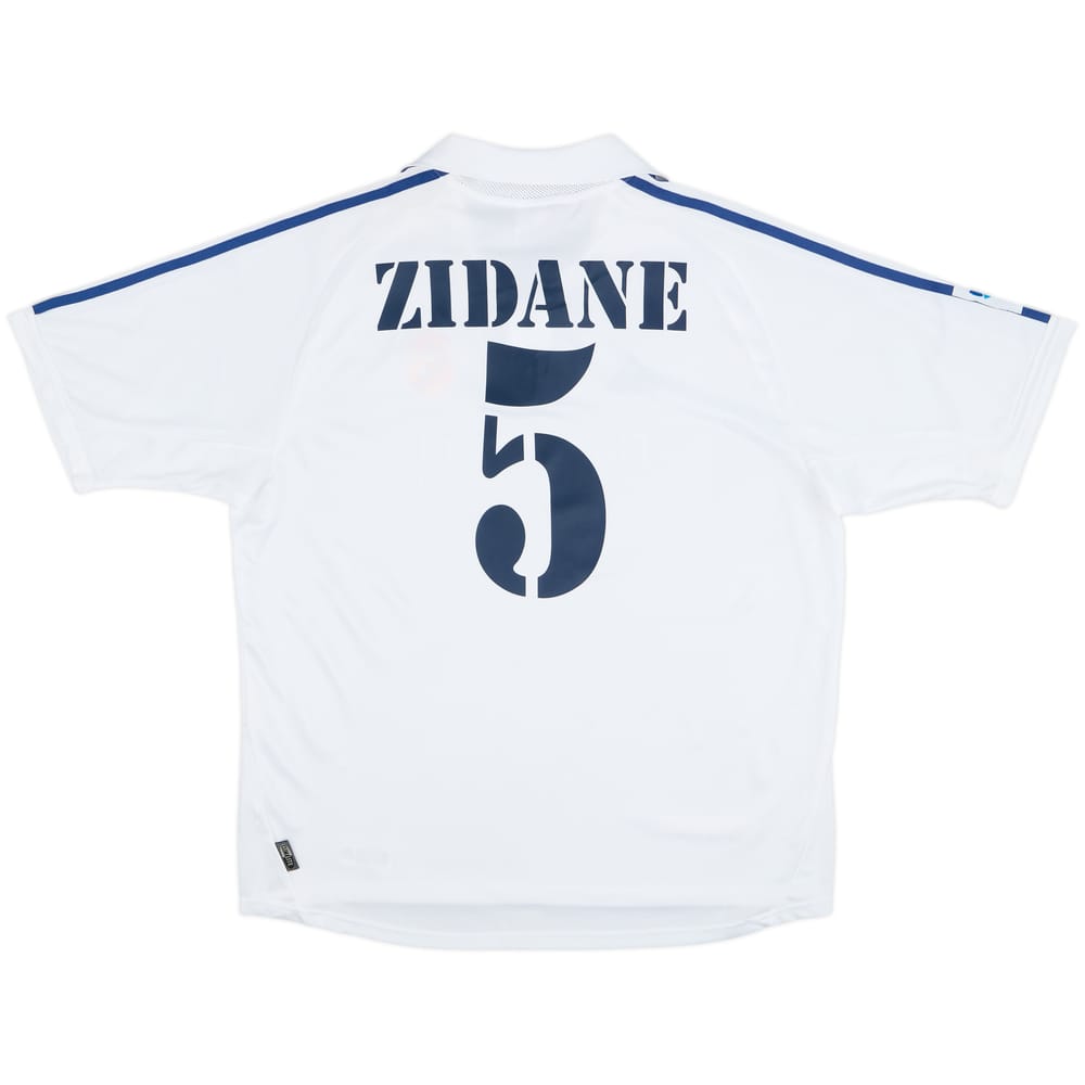 2001 Real Madrid Home Shirt Zidane #5 - 9/10 - (XL)
