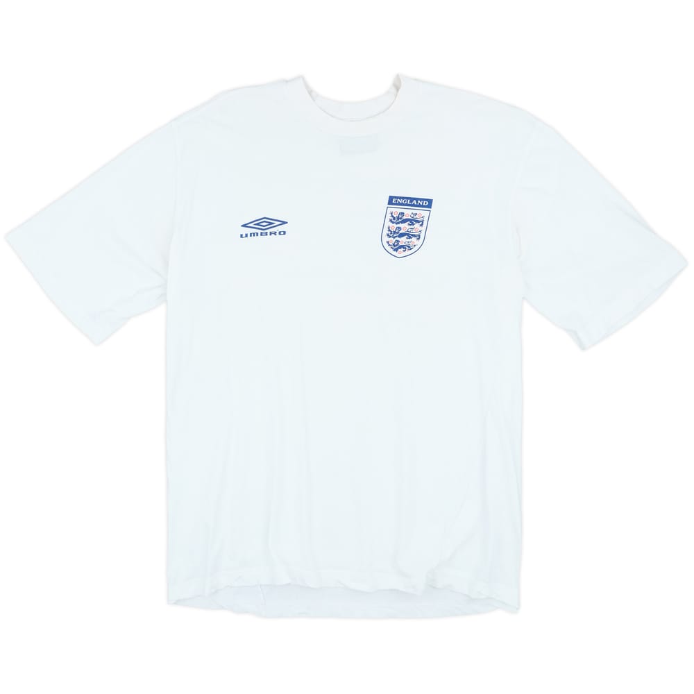2000-02 England Umbro Cotton Tee - 7/10 - (XL)