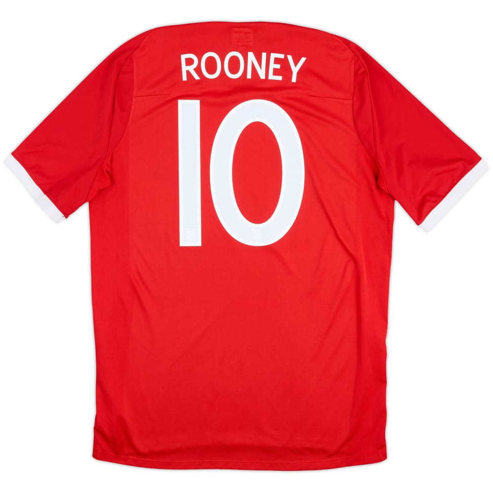 2010-11 England Away Shirt Rooney #10 - 8/10 - (L)