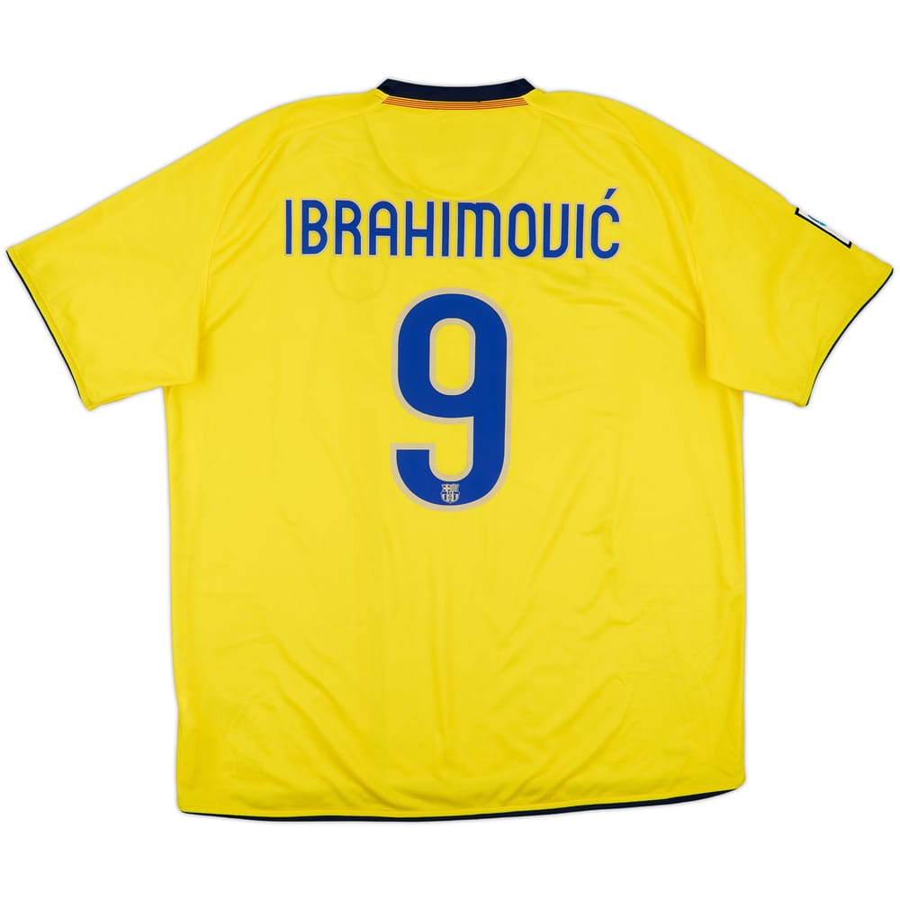 2008-10 Barcelona Away Shirt Ibrahimovic #9 - 7/10 - (XXL)