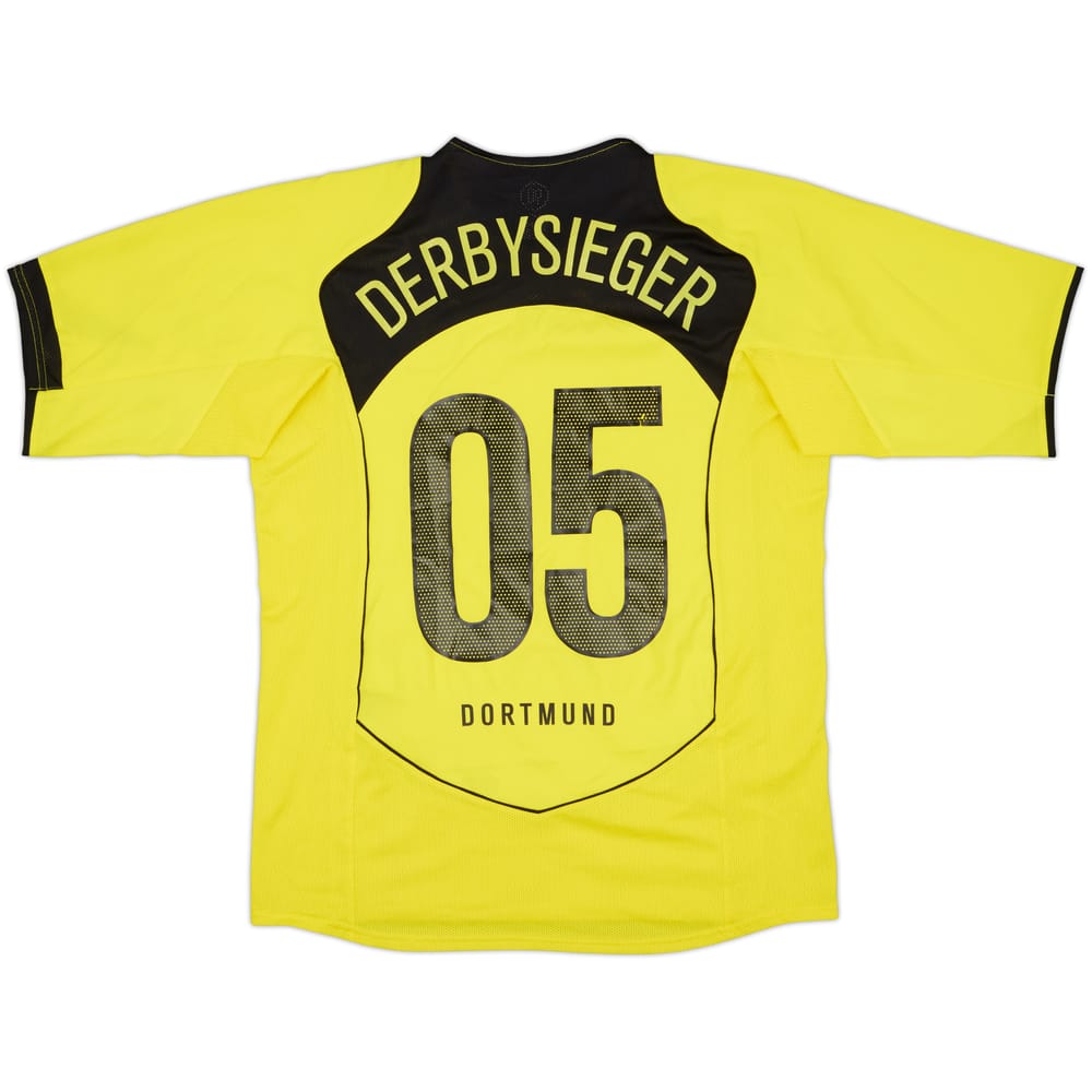 2004-05 Borussia Dortmund Home Shirt Derbysieger #05 - 8/10 - (M)