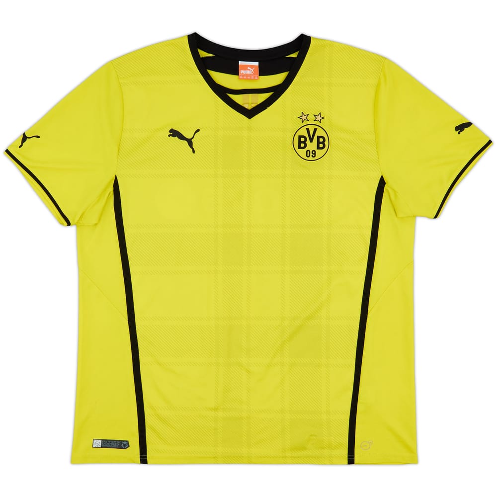 2013-14 Borussia Dortmund Home Shirt - 4/10 - (XXL)
