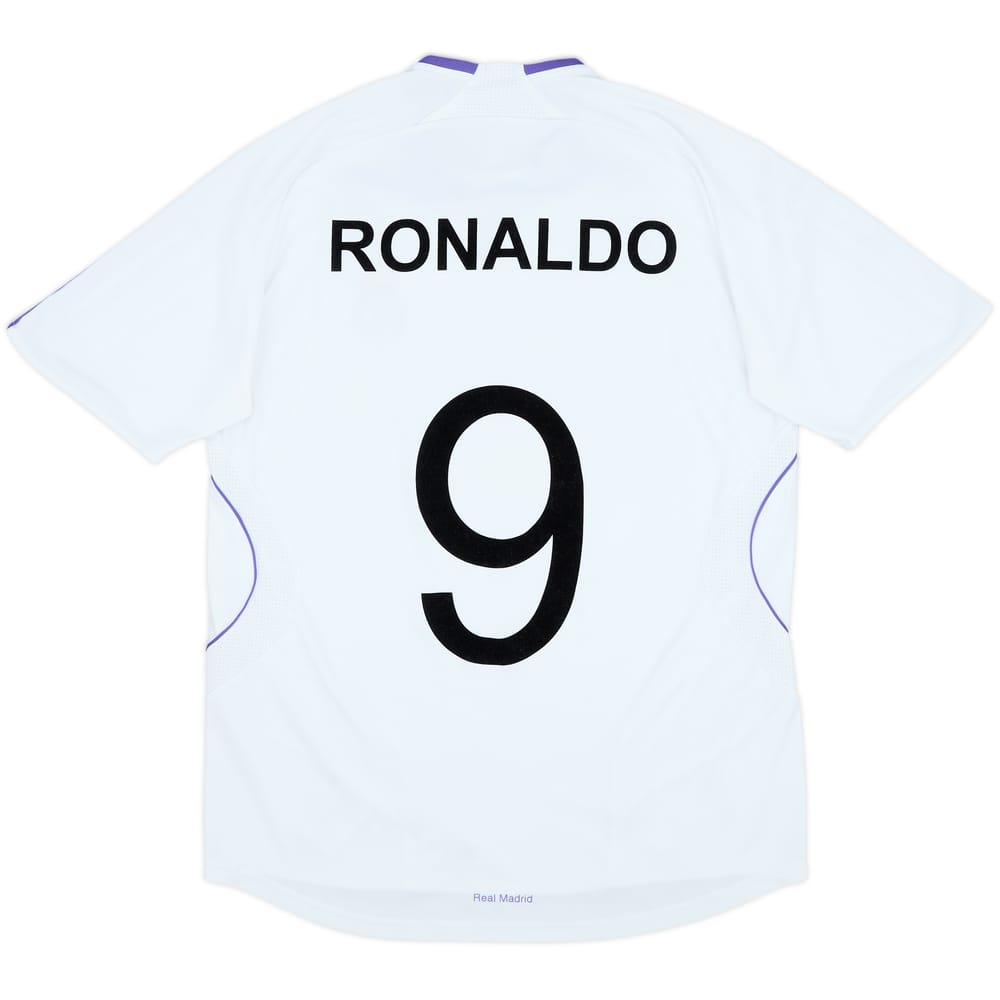 2007-08 Real Madrid Home Shirt Ronaldo #9 - 8/10 - (M)