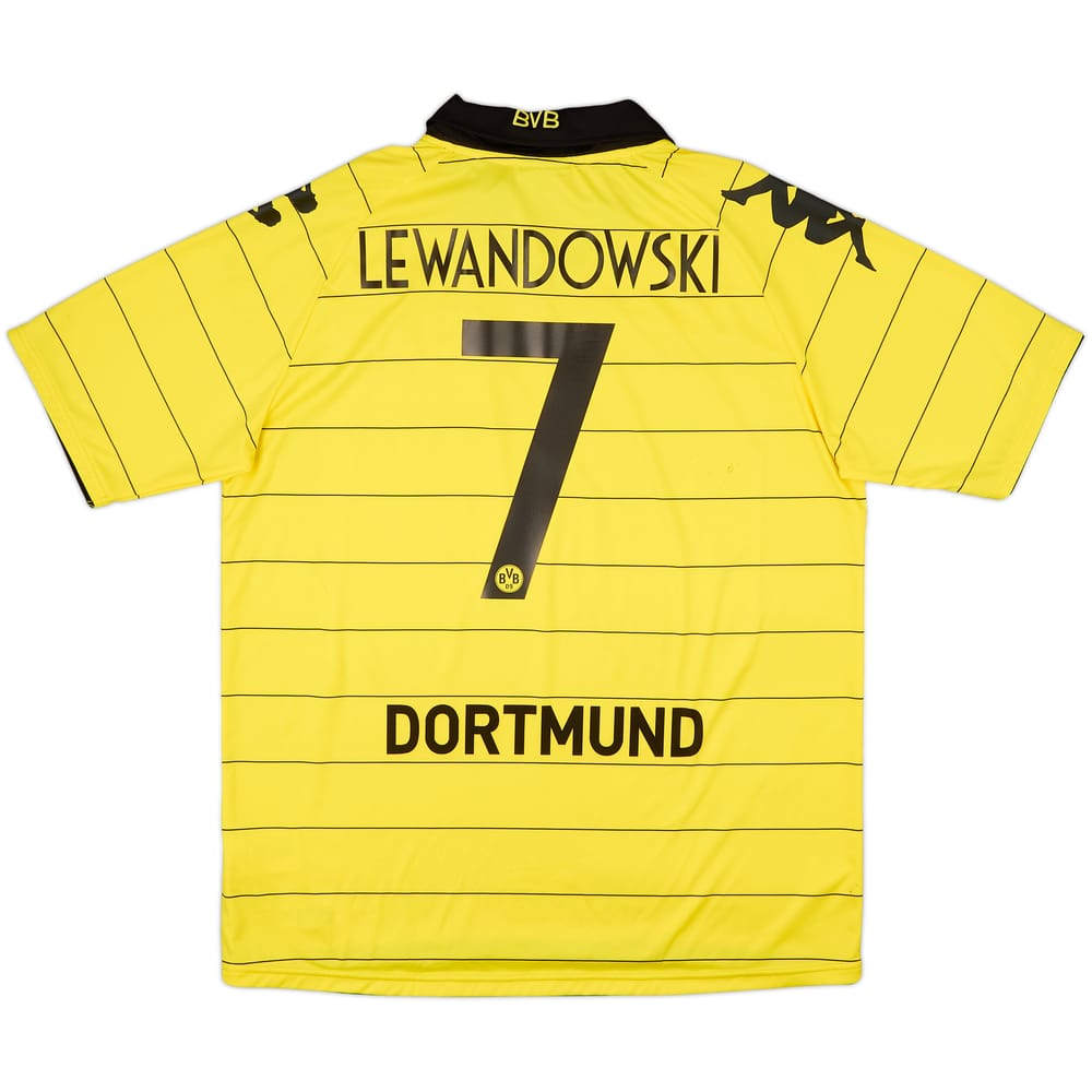 2010-11 Borussia Dortmund Home Shirt Lewandowski #7 - 9/10 - (XL)