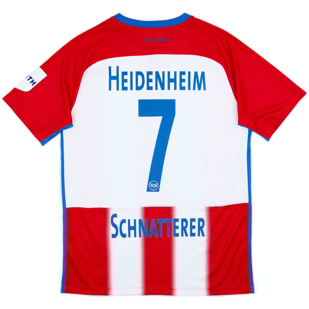 2019-20 Heidenheim Home Shirt Schnatterer #7 - 10/10 - (L)