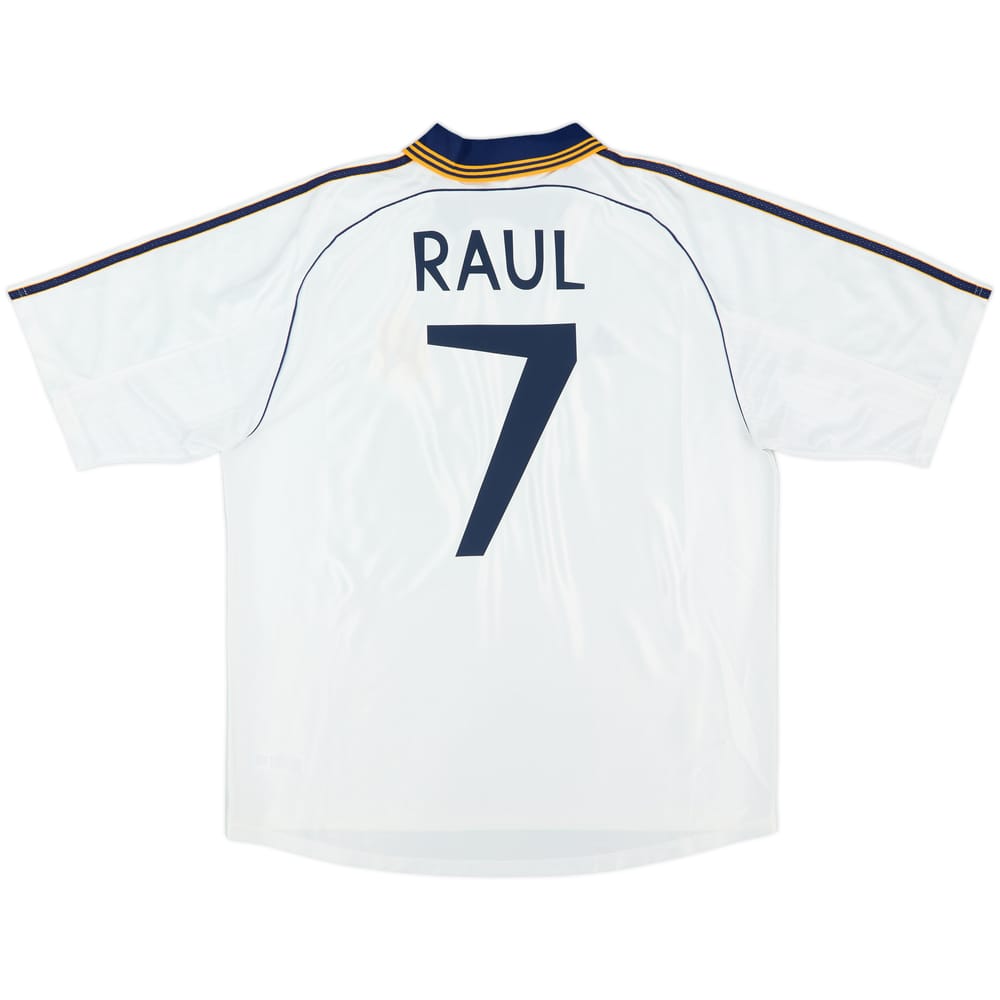 1998-00 Real Madrid Home Shirt Raul #7 - 8/10 - (XL)