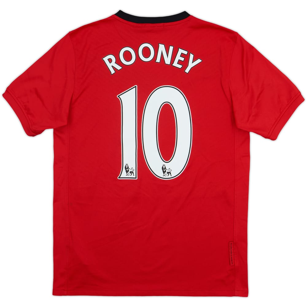 2009-10 Manchester United Home Shirt Rooney #10 - 8/10 - (XL.Boys)