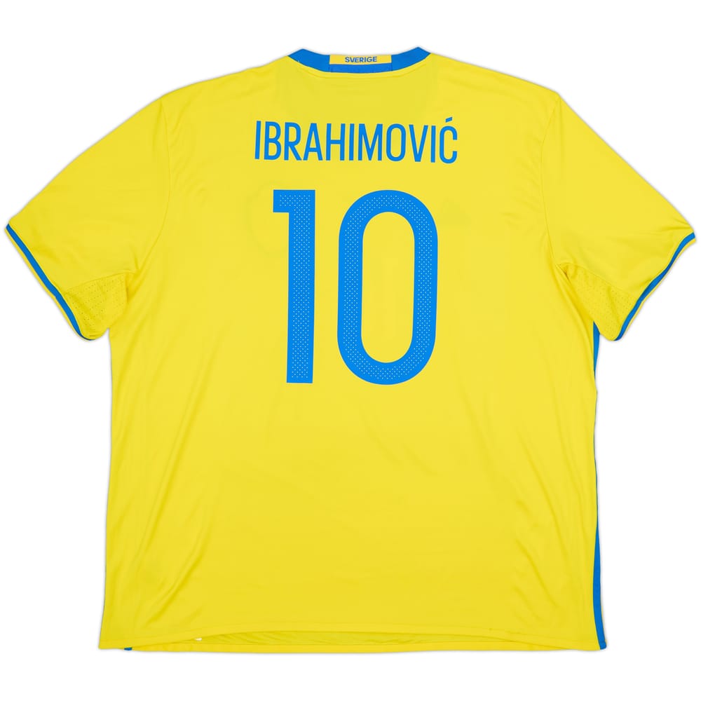 2016-17 Sweden Home Shirt Ibrahimovic #10 - 8/10 - (XXL)