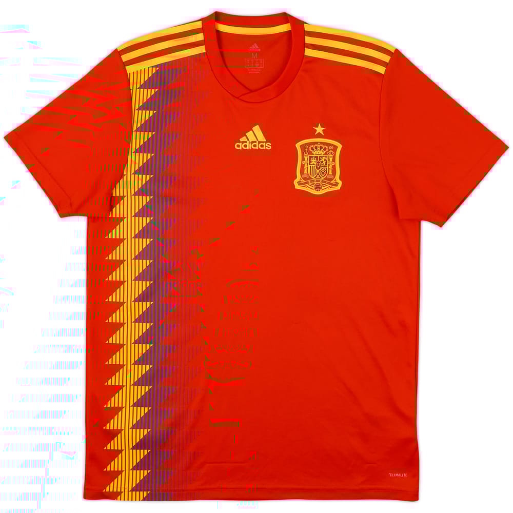 2018-19 Spain Home Shirt - 9/10 - (M)
