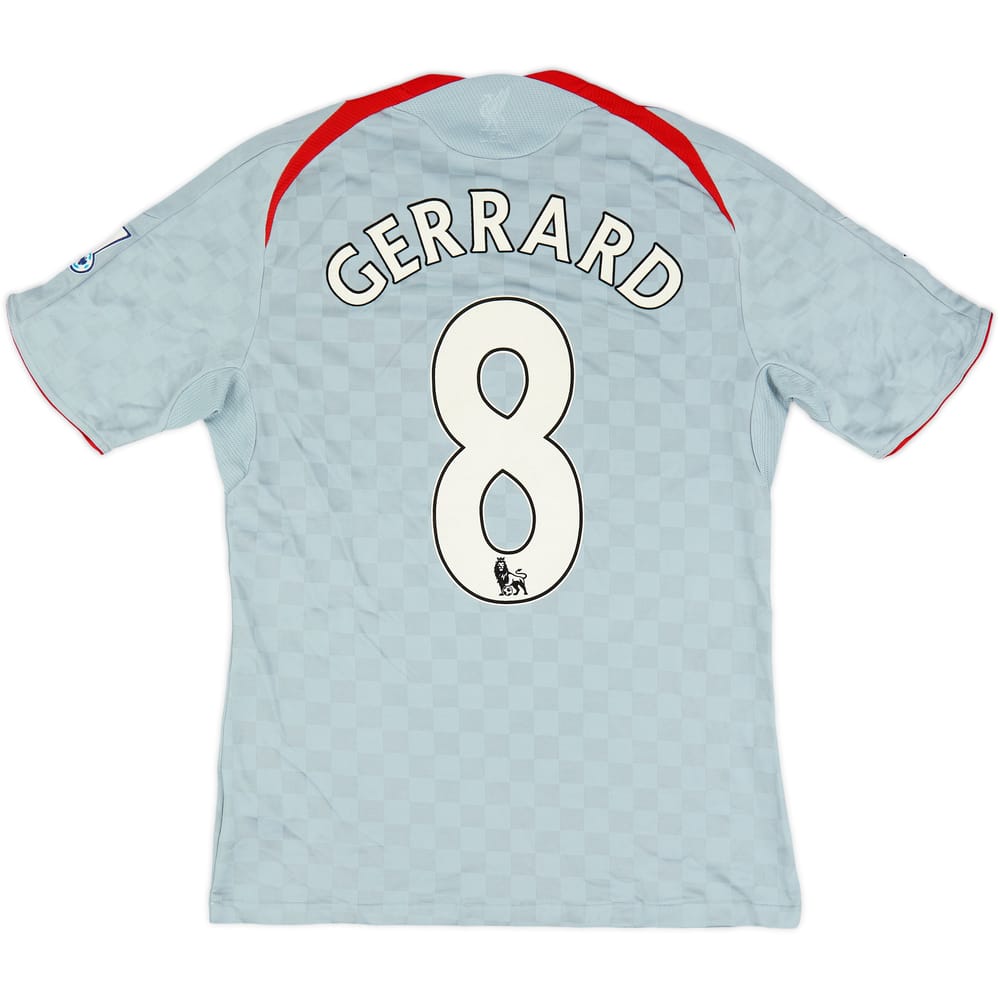 2008-09 Liverpool Away Shirt Gerrard #8 - 8/10 - (S)