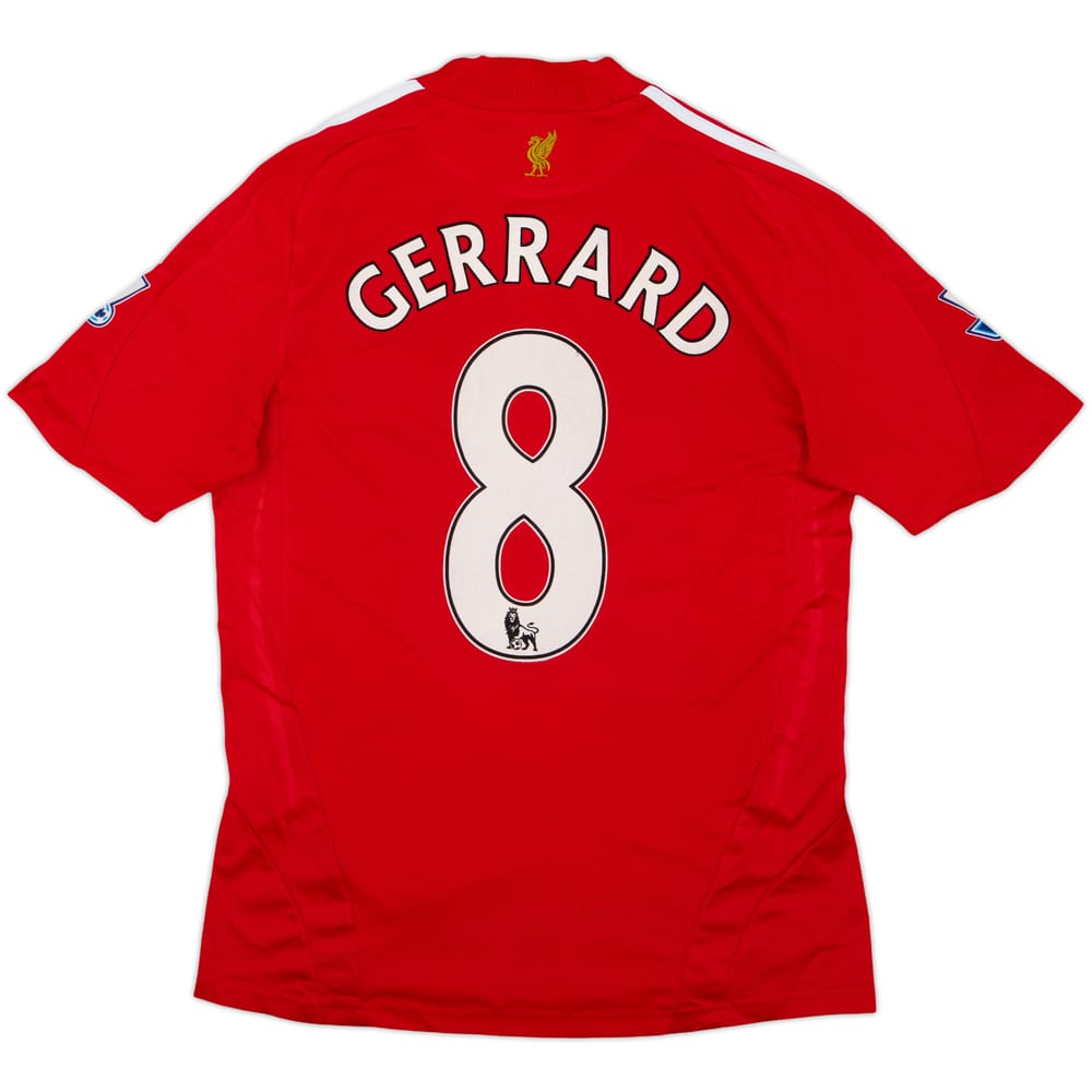 2008-10 Liverpool Home Shirt Gerrard #8 - 8/10 - (S)
