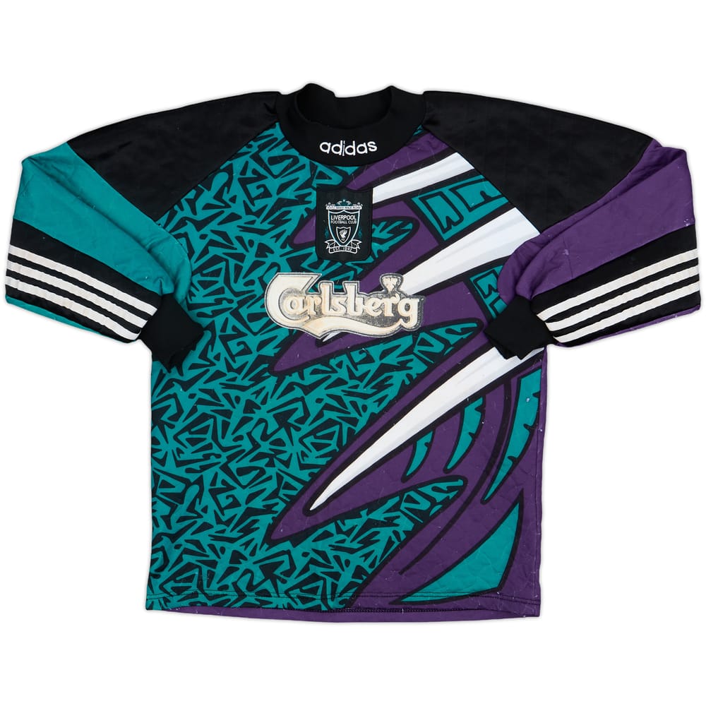 1995-96 Liverpool GK Shirt - 6/10 - (L.Boys)