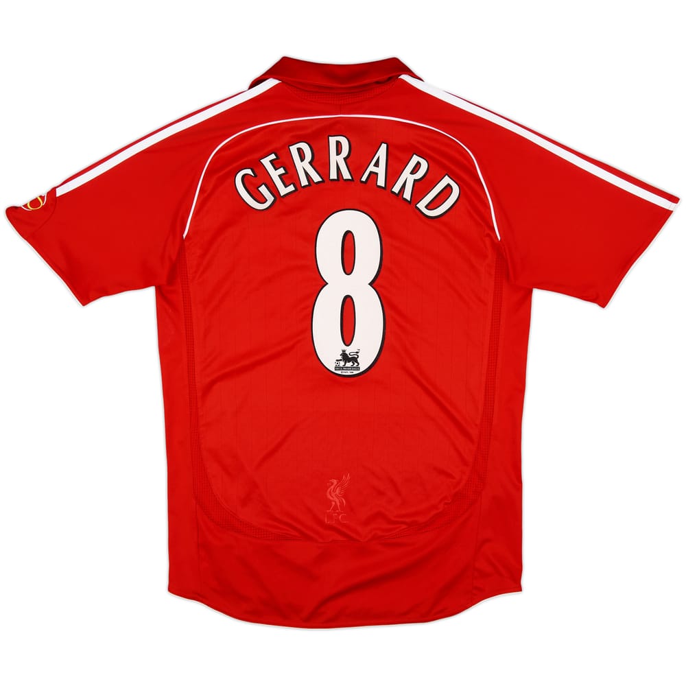 2006-08 Liverpool Home Shirt Gerrard #8 - 7/10 - (S)