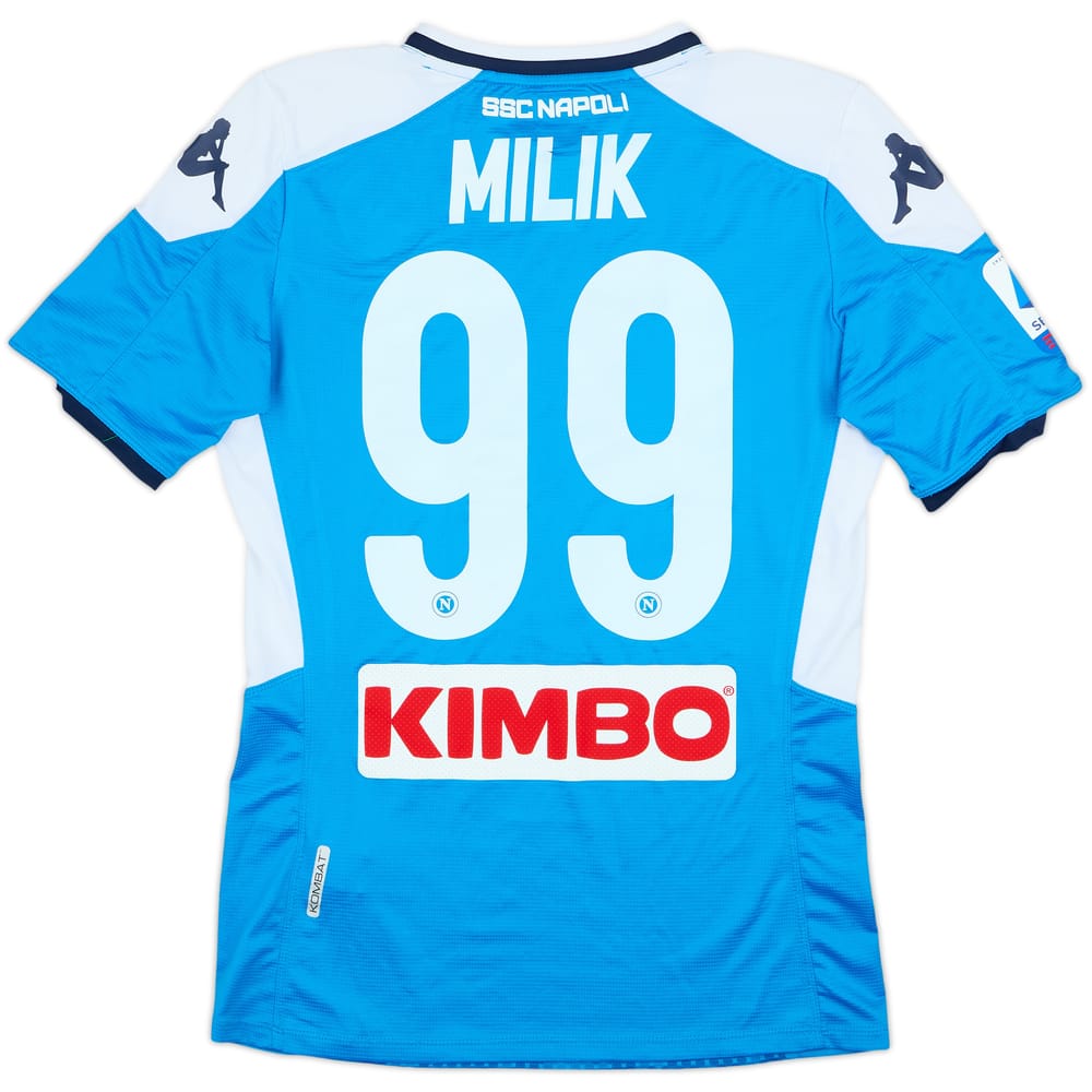 2019-20 Napoli Authentic Home Shirt Milik #99 - 9/10 - (S)