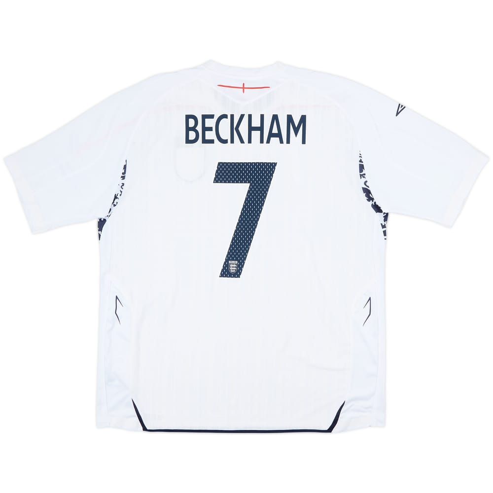 2007-09 England Home Shirt Beckham #7 (XXL)