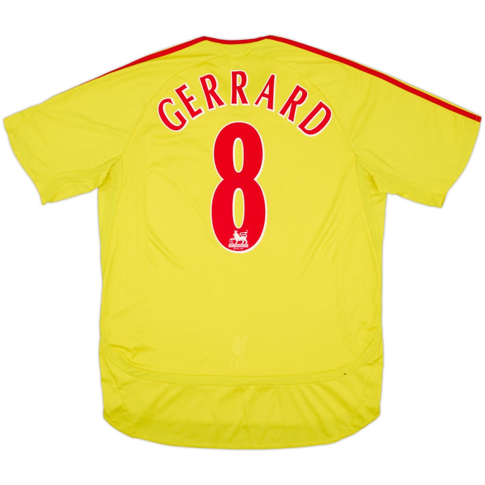 2006-07 Liverpool Away Shirt Gerrard #8 - 6/10 - (L)