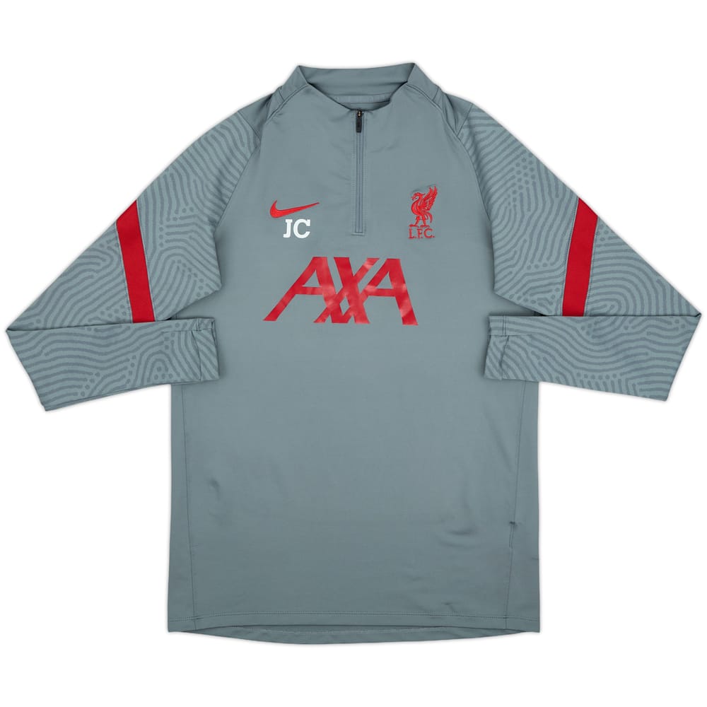 2020-21 Liverpool Staff Issue Nike 1/4 Zip Drill Top JC - 7/10 - (M)