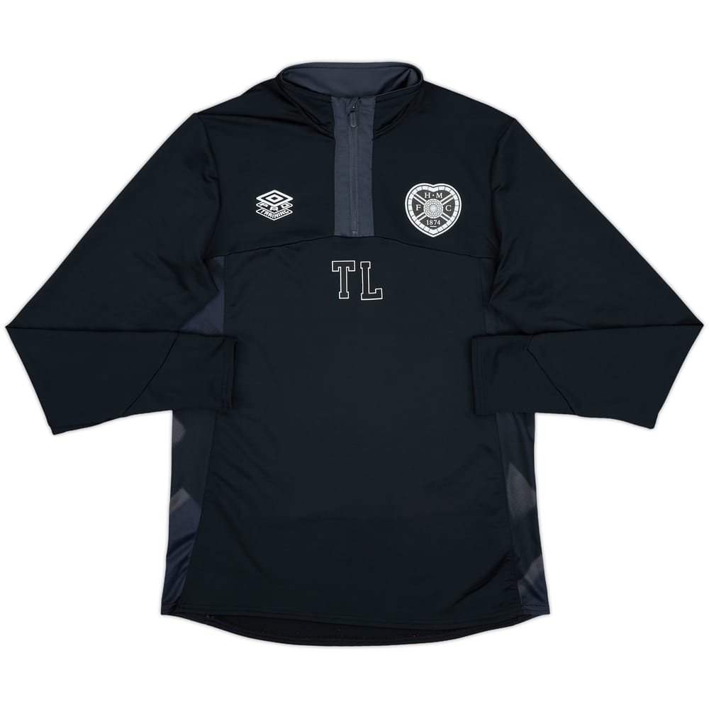 2023-24 Hearts Staff Issue Umbro 1/4 Zip Drill Top TL - 8/10 - (M)