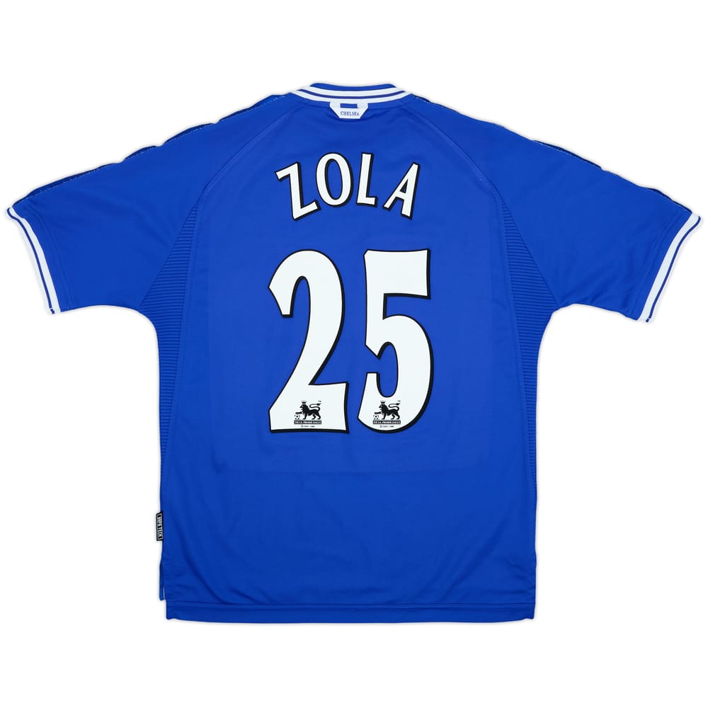 1999-01 Chelsea Home Shirt Zola #25 - 10/10 - (M)