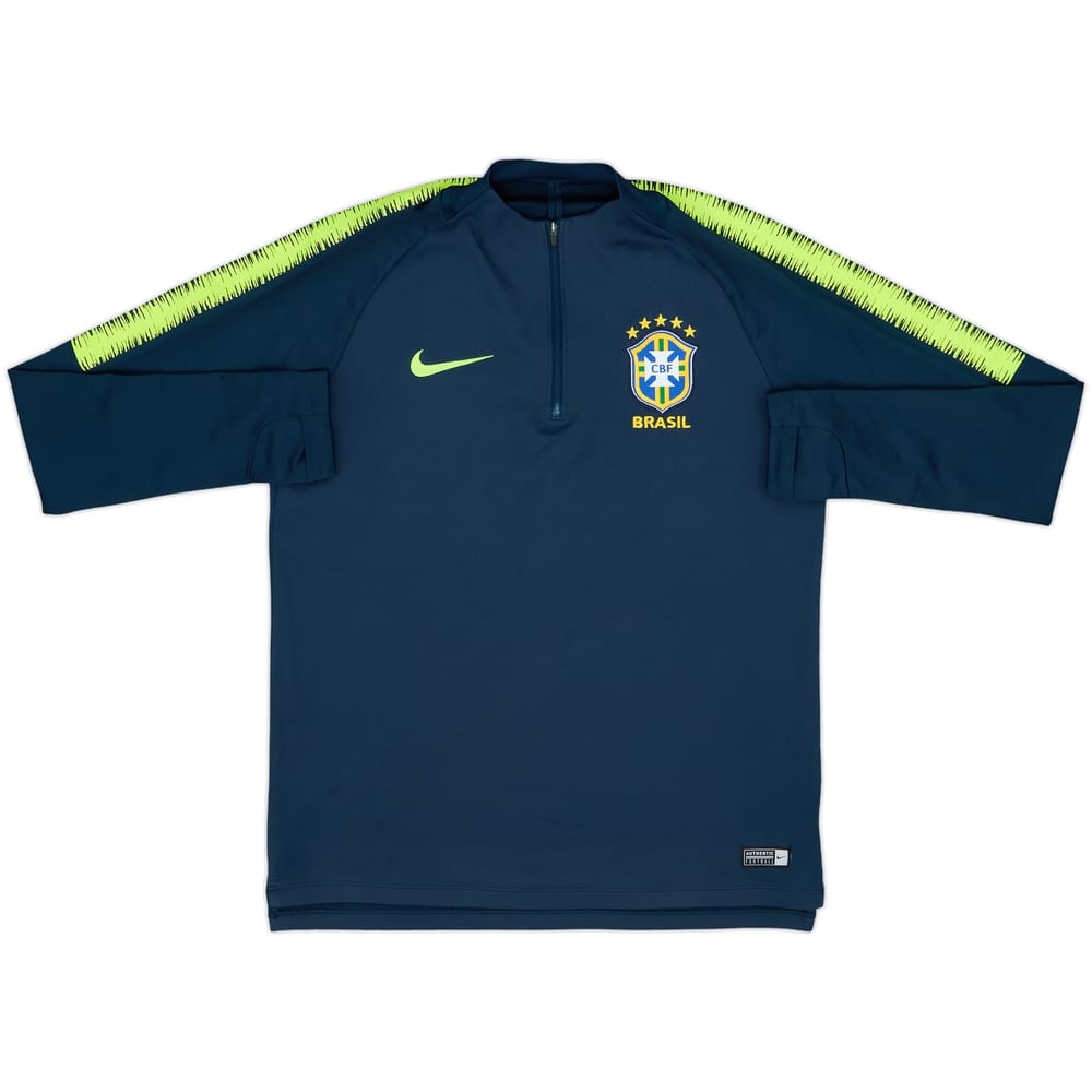 2018-19 Brazil Nike 1/4 Zip Drill Top - 8/10 - (M)