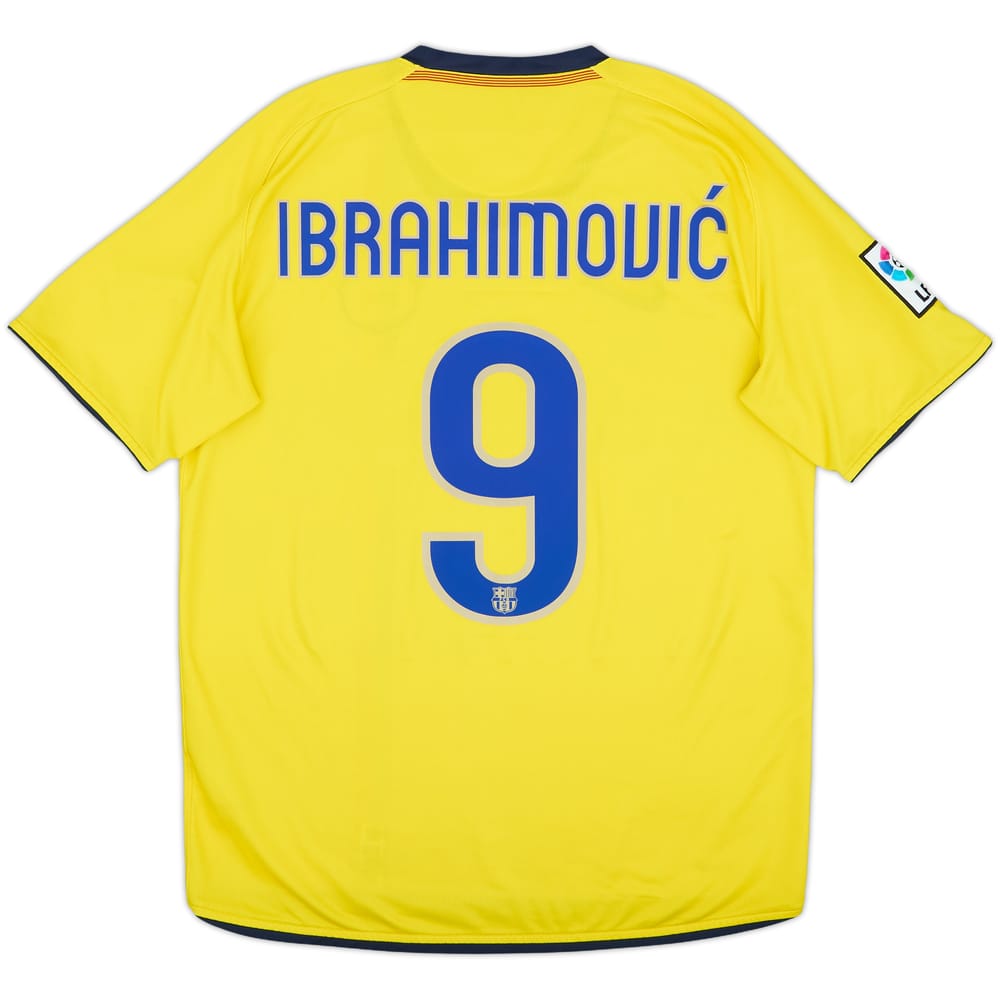 2008-10 Barcelona Away Shirt Ibrahimovic #9 - 6/10 - (M)