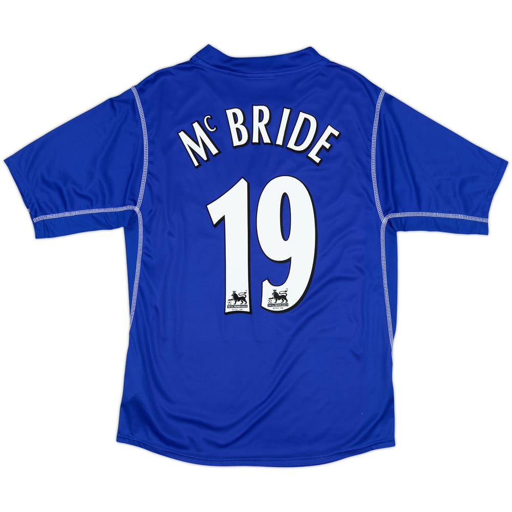 2002-03 Everton Home Shirt Mcbride #19 - 9/10 - (L)