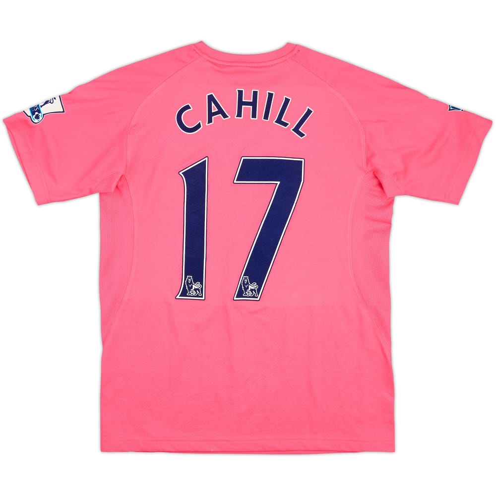 2010-11 Everton Match Issue Away Shirt Cahill #17