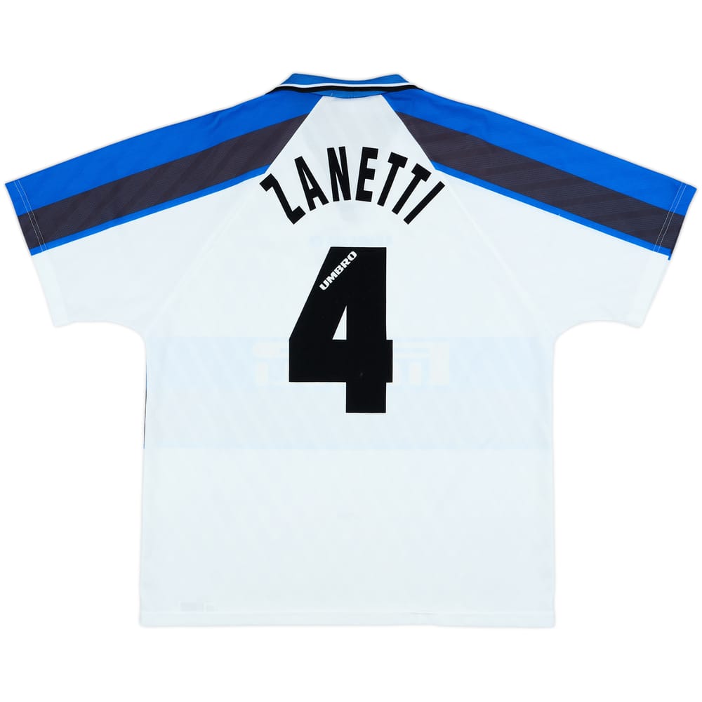 1996-97 Inter Milan Away Shirt Zanetti #4 - 9/10 - (XL)