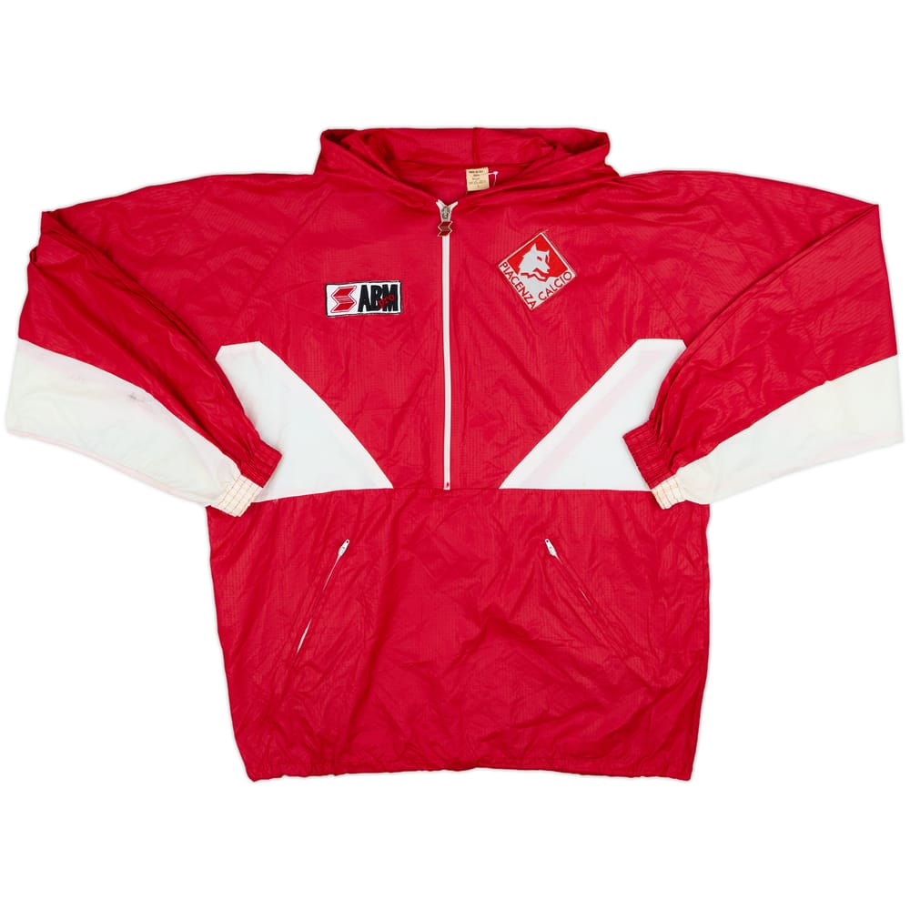 1991-92 Piacenza ABM 1/2 Zip Hooded Rain Jacket - 8/10 - (L)