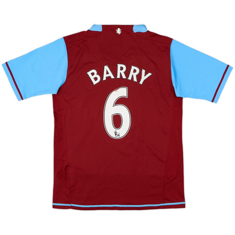 2007-08 Aston Villa Home Shirt Barry #6 - 5/10 - (M.Boys)