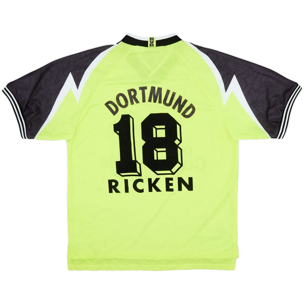 1995-96 Borussia Dortmund Home Shirt Ricken #18 - 8/10 - (XL)
