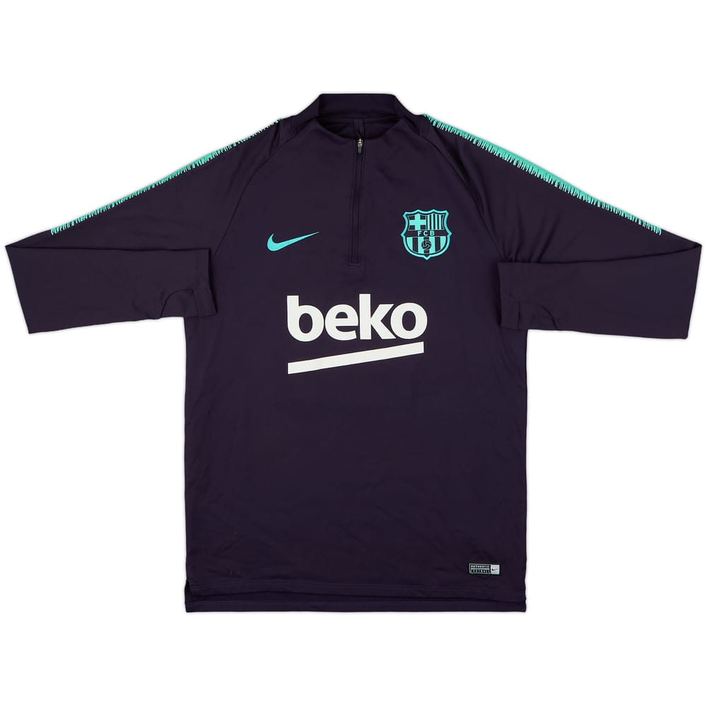 2018-19 Barcelona Nike 1/4 Zip Drill Top - 8/10 - (M)