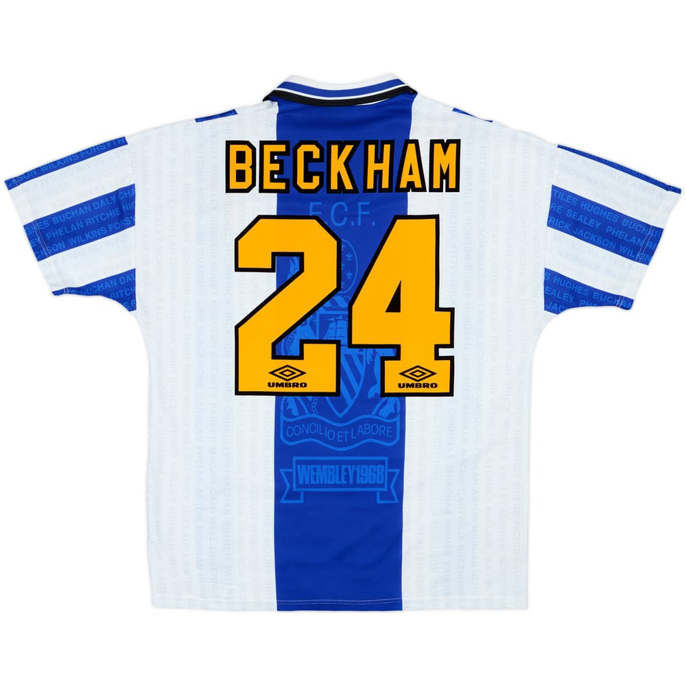 1994-96 Manchester United Third Shirt Beckham #24 - 9/10 - (L)