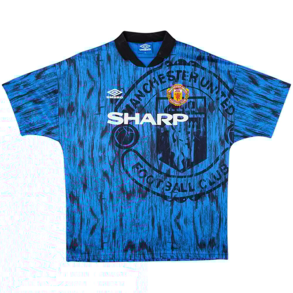 1992-93 Manchester United Away Shirt - 10/10 - (XL)