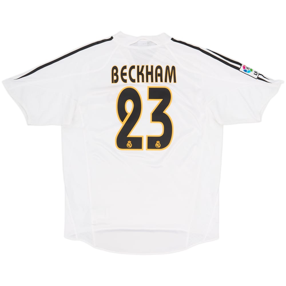 2004-05 Real Madrid Titular Camiseta Beckham #23 - 5/10 - (L)